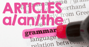 English Grammar Articles