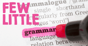 English Grammar Few and little